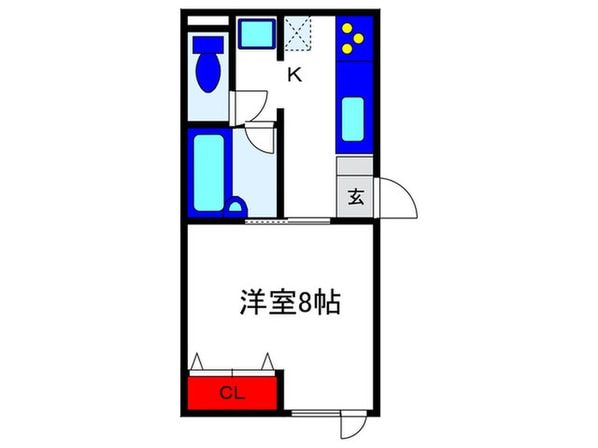 フオンテ－ヌ曽根の物件間取画像